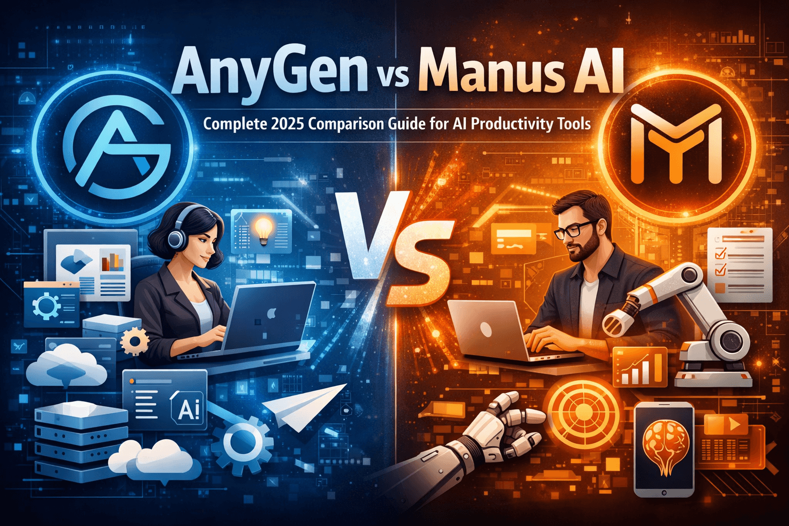 AnyGen vs Manus AI: Complete 2025 Comparison Guide for AI Productivity Tools